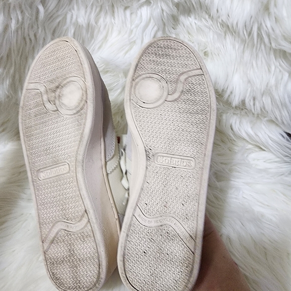 Soludos White and Blue Leather Sneakers - Picture 6 of 7